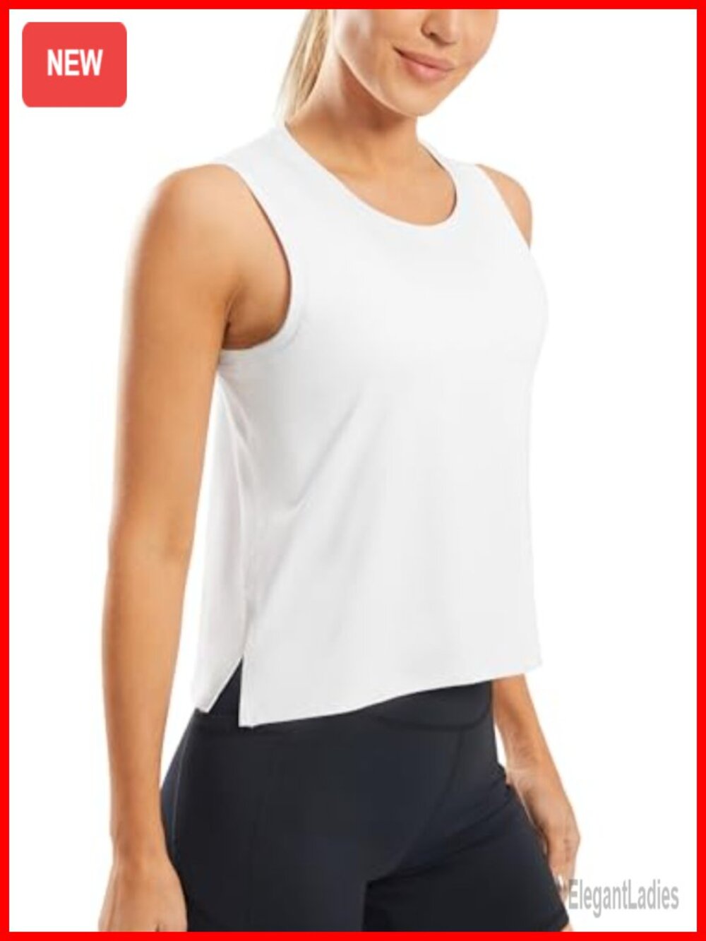 Ice Silk Sleeveless Athletic Tank Top Loose Fit UPF 50+ Workout
